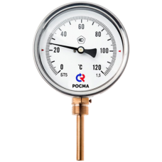 Термометр биметаллический Дк100 радиальный 350C Росма