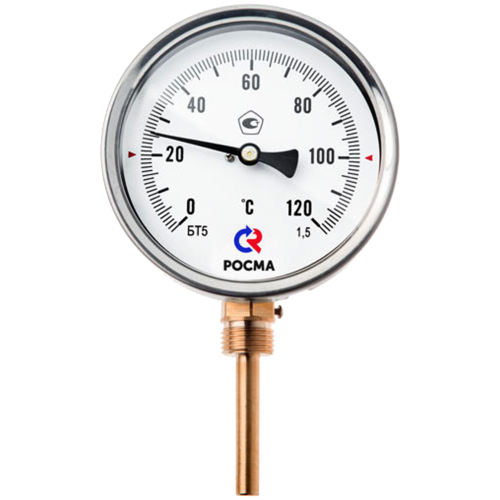 Термометр биметаллический Дк100 радиальный 350C Росма
