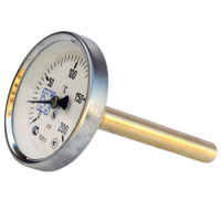 Термометр биметаллический Дк100 осевой 200C НПО ЮМАС