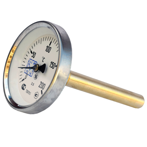Термометр биметаллический Дк100 осевой 200C НПО ЮМАС